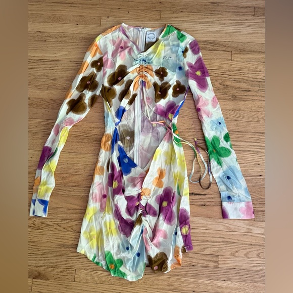 With Jean Multicolor Ruched Dress - Picture 3 of 7